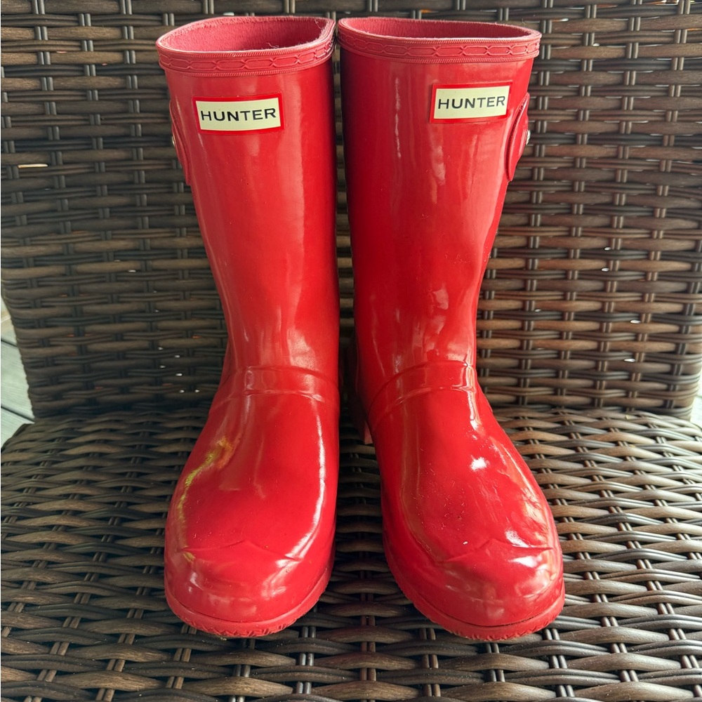 Hunter Bold Scarlet Boots